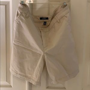 Chaps-Ralph Lauren khaki woman shorts